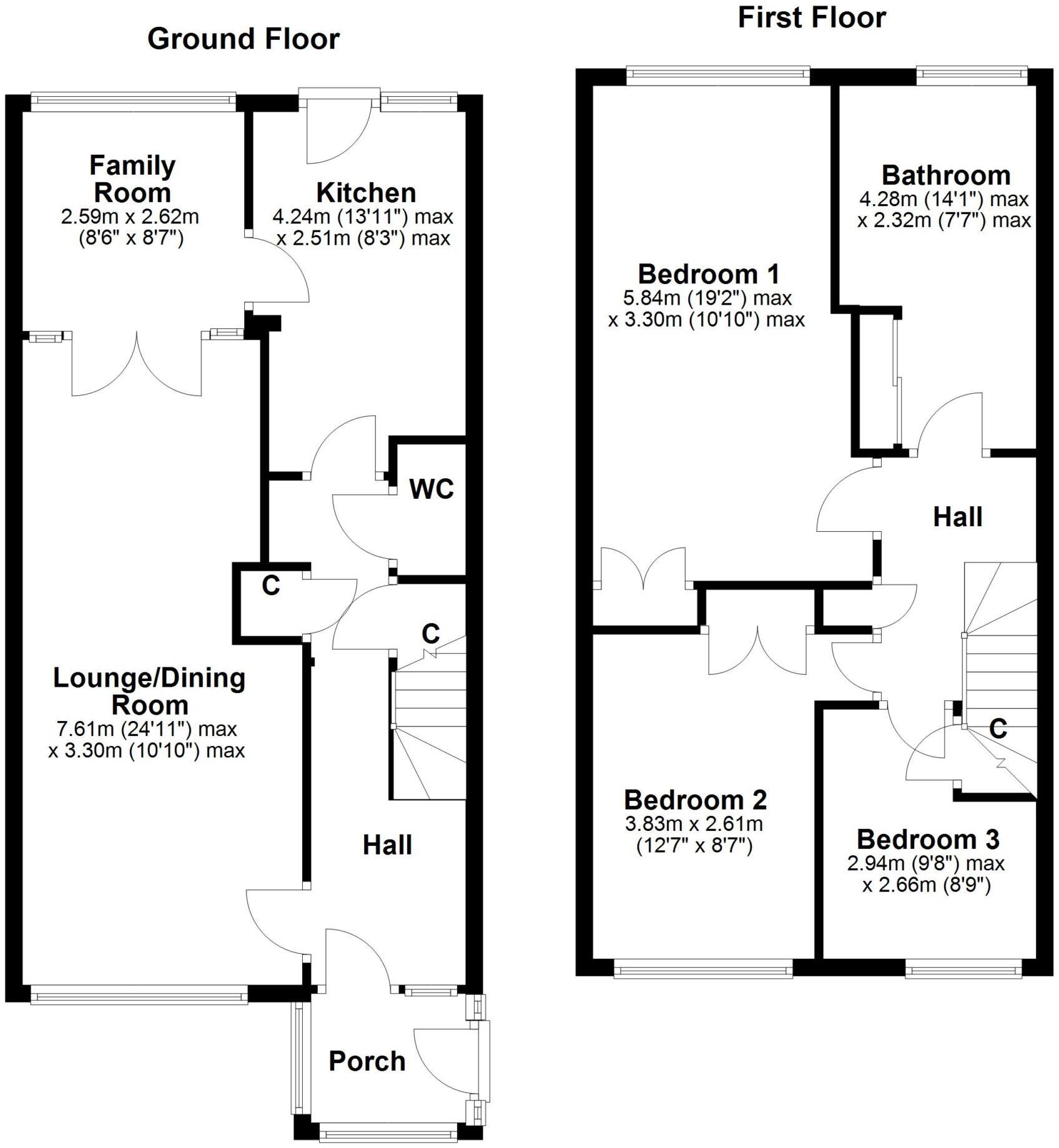 Park Gardens, Kilbarchan floorplan