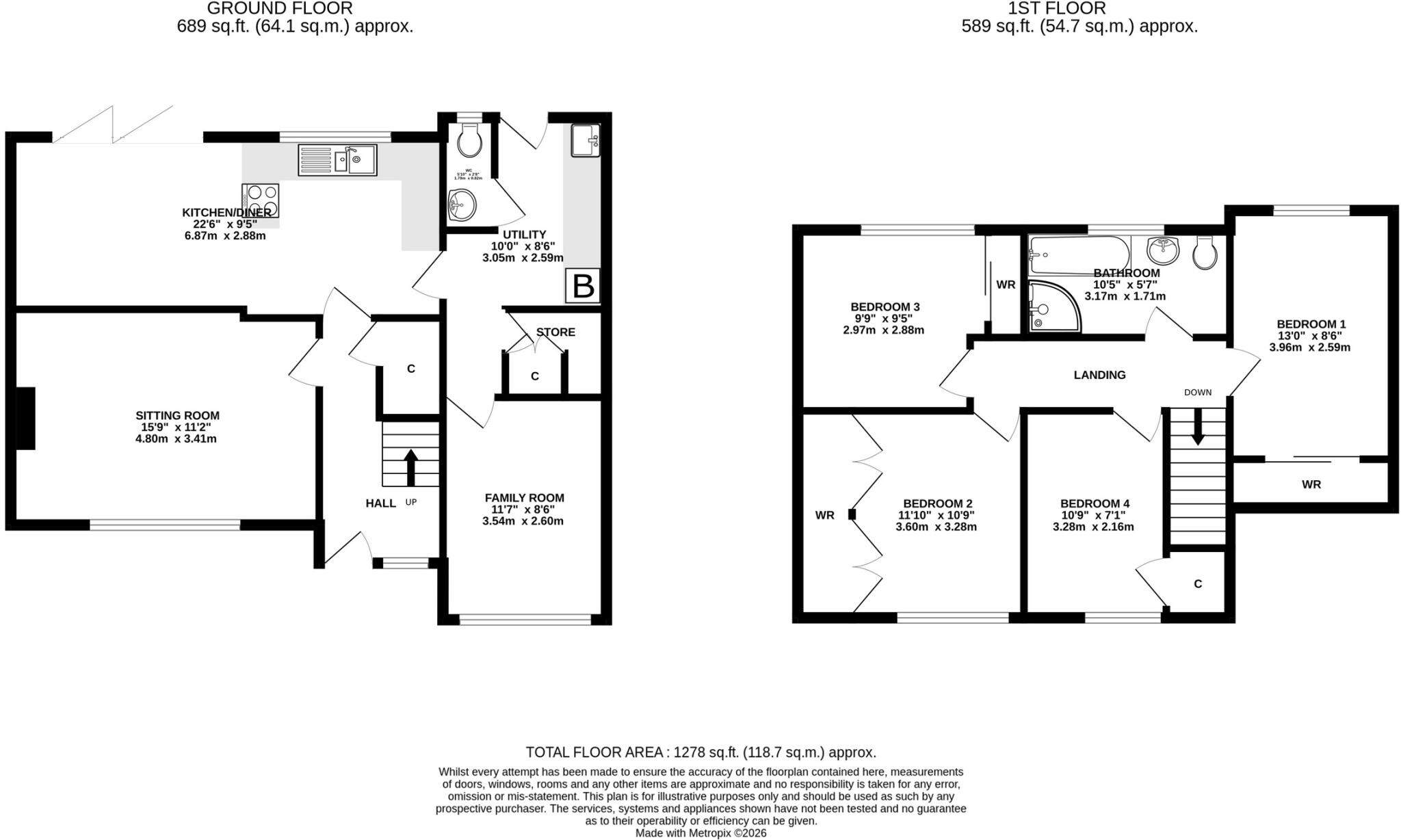 Keinton Mandeville, Somerton floorplan