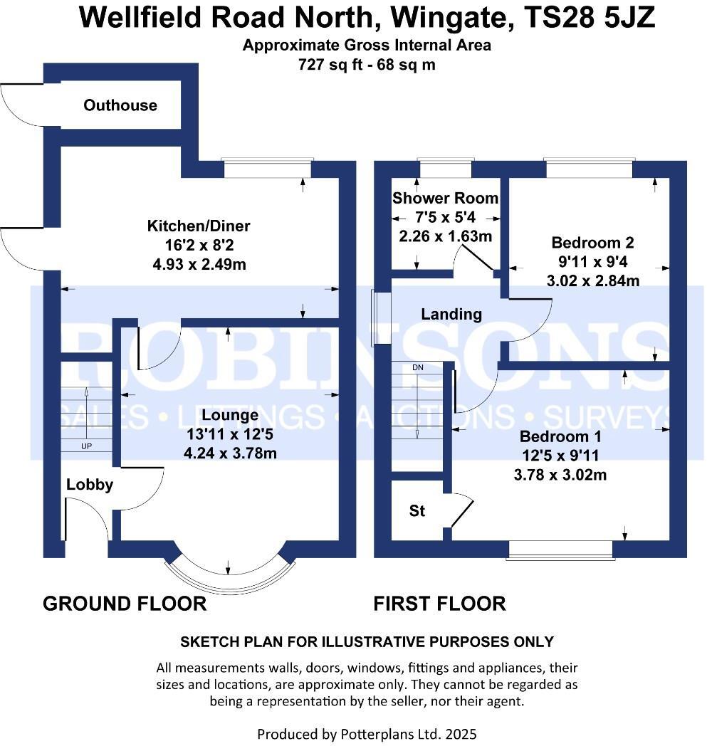 Wellfield Road North, Wingate floorplan