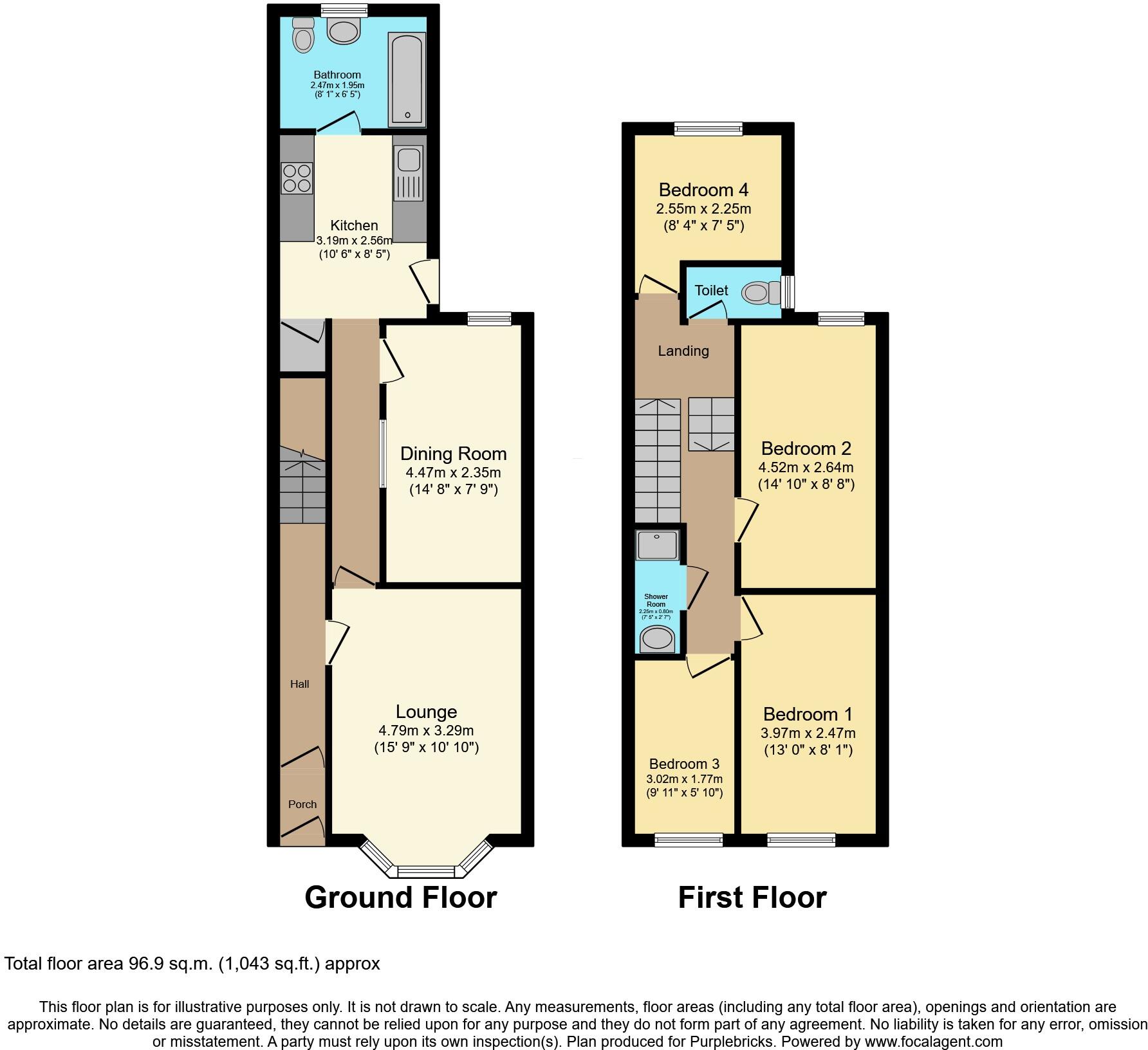 Ribble Road, Blackpool, FY1 floorplan
