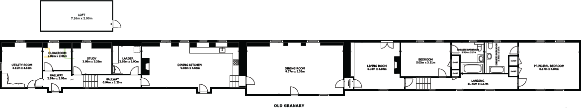 The Old Granary & Home Farm, Drybridge, Buckie, Moray, AB56 floorplan