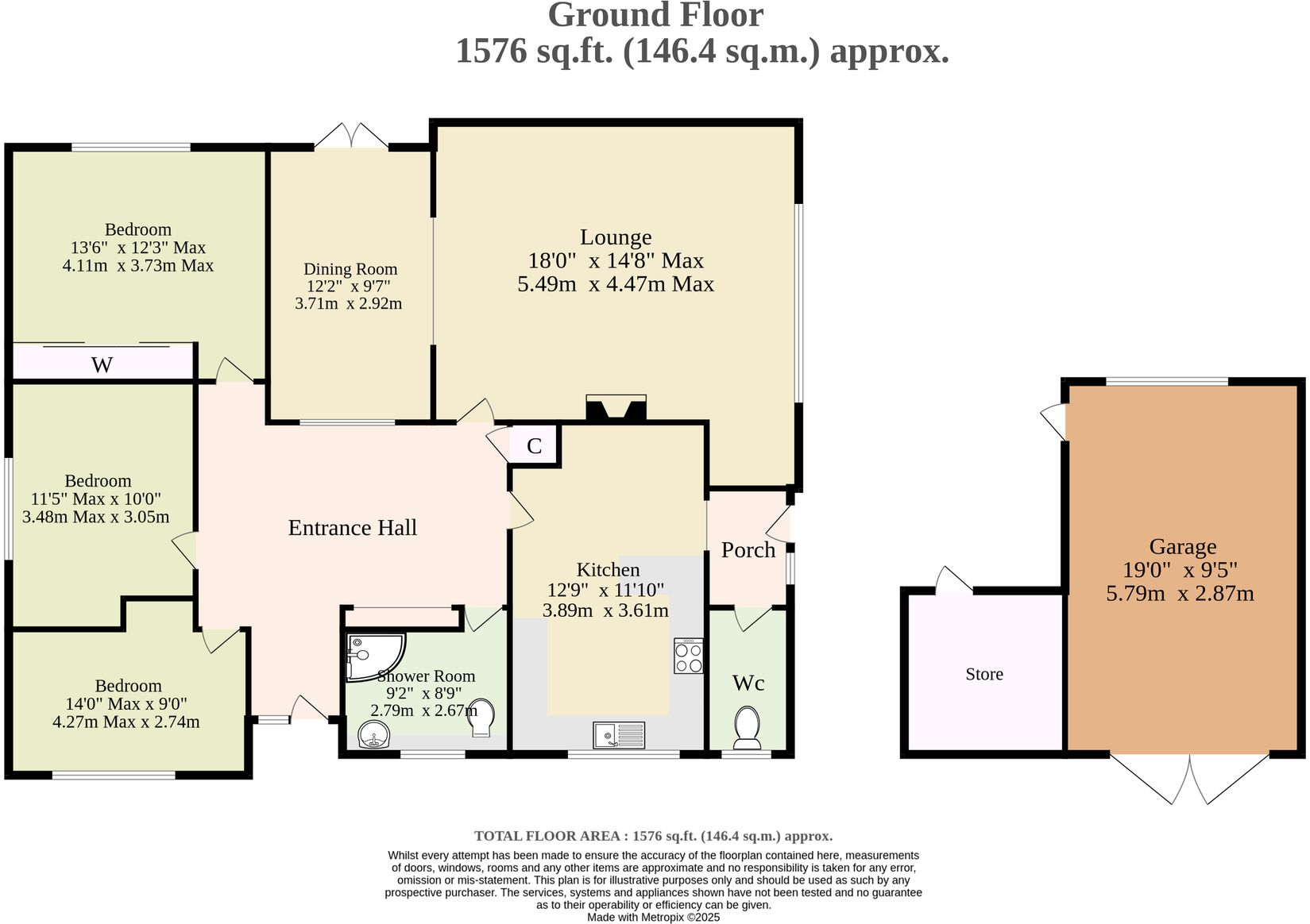 Tern Road, Scratby floorplan
