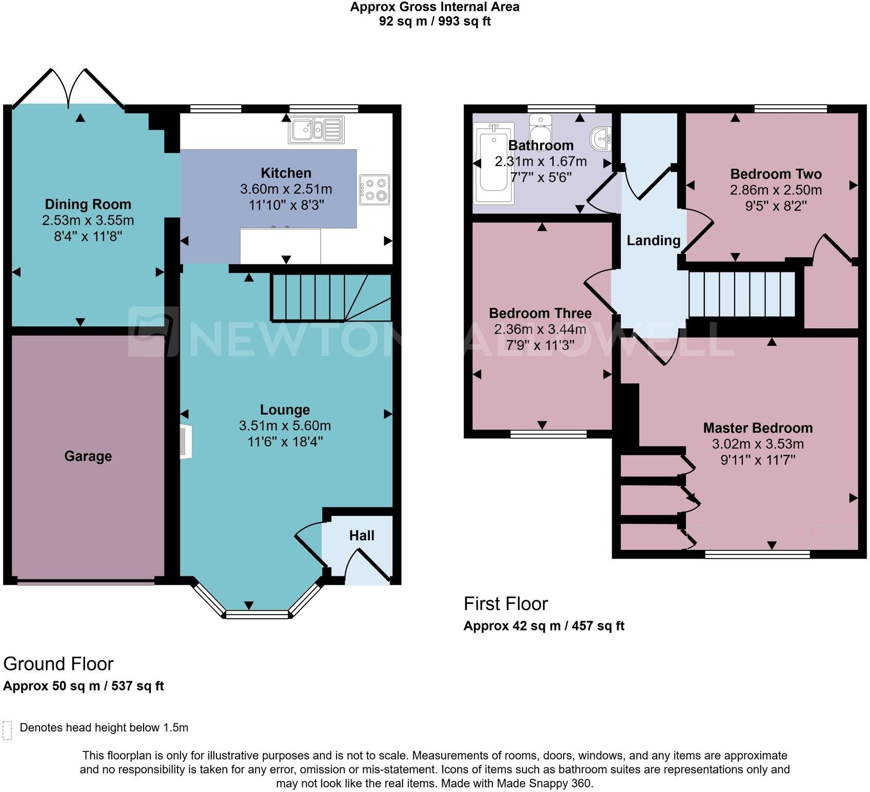 Chichester Close, Ellistown, LE67 floorplan