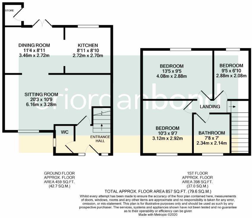 Thirlmere Avenue, The Headlands, Northampton NN3 floorplan