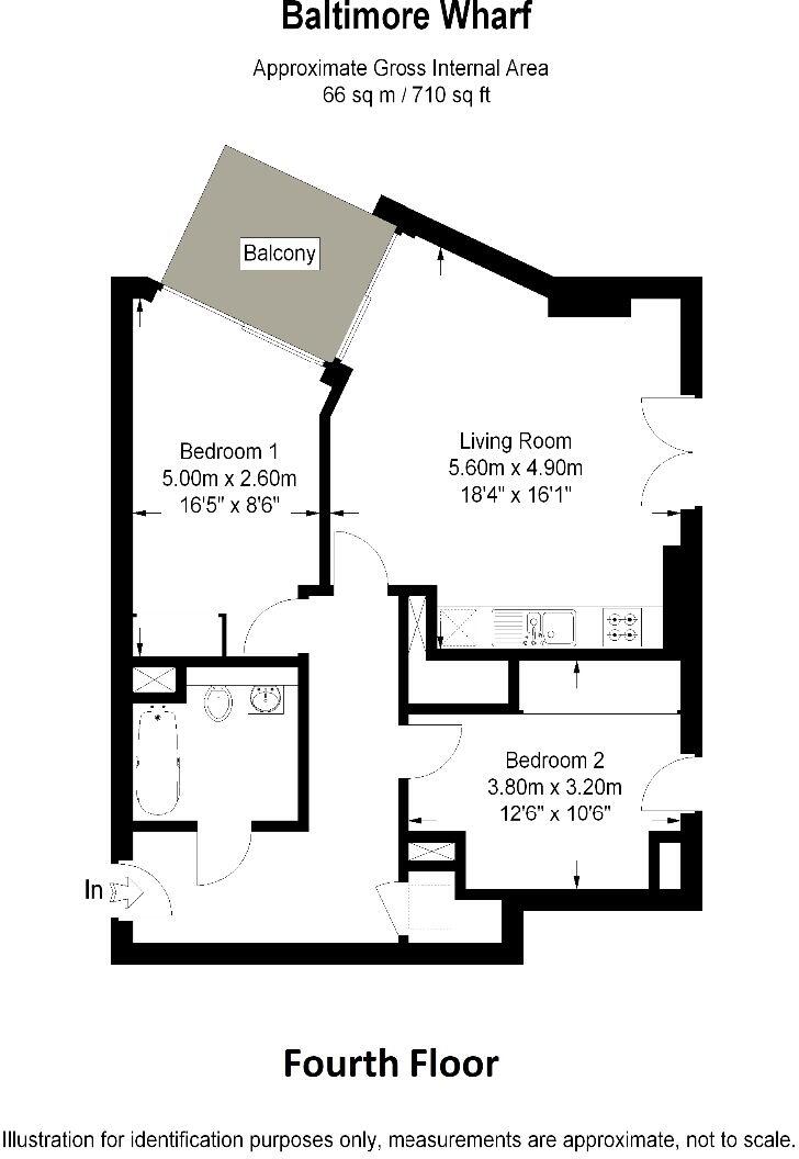 Baltimore Wharf, Canary Wharf, E14 floorplan