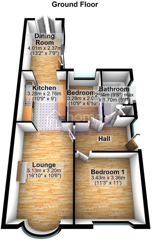 Richmond Crescent, Mossley floorplan