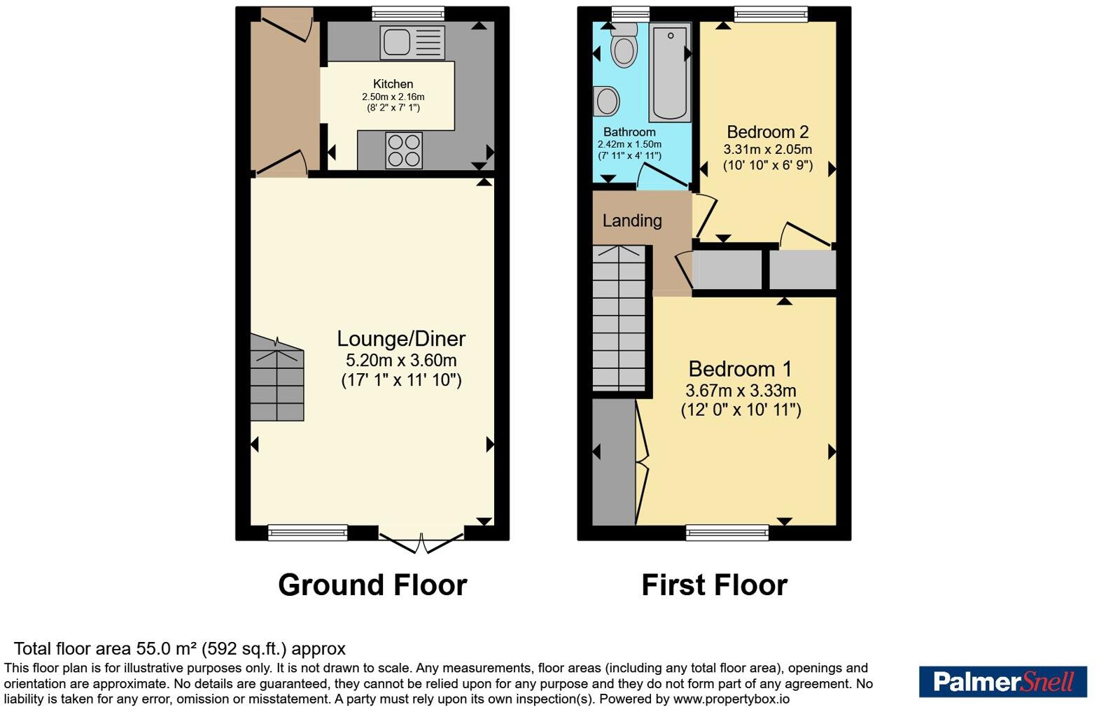 Willwood Close, Poole, Dorset, BH17 floorplan