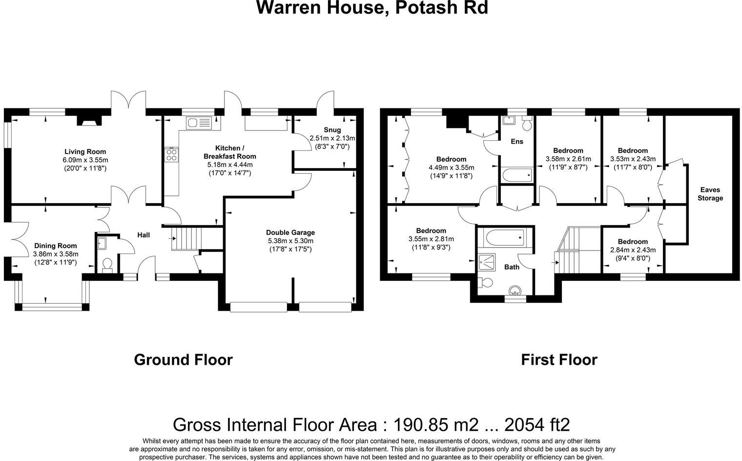 Potash Road, Billericay floorplan