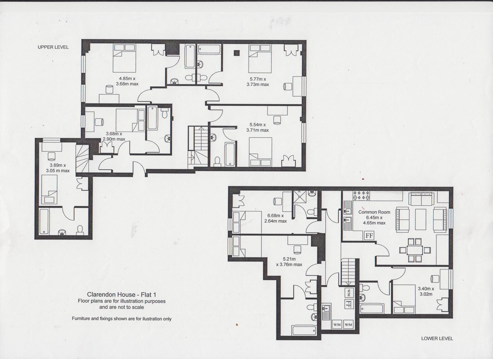 Flat 1 Clarendon House, Clarendon Square, Leamington Spa, Warwickshire floorplan