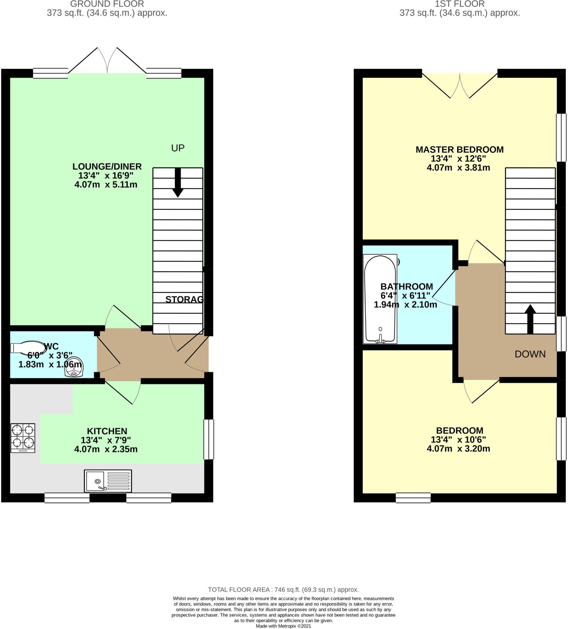 Oaklands Street, Leeds, LS8 floorplan