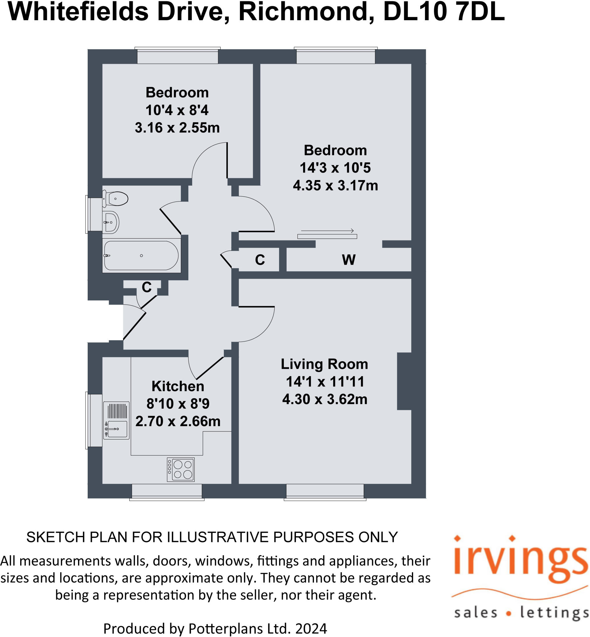 Whitefields Drive, Richmond floorplan