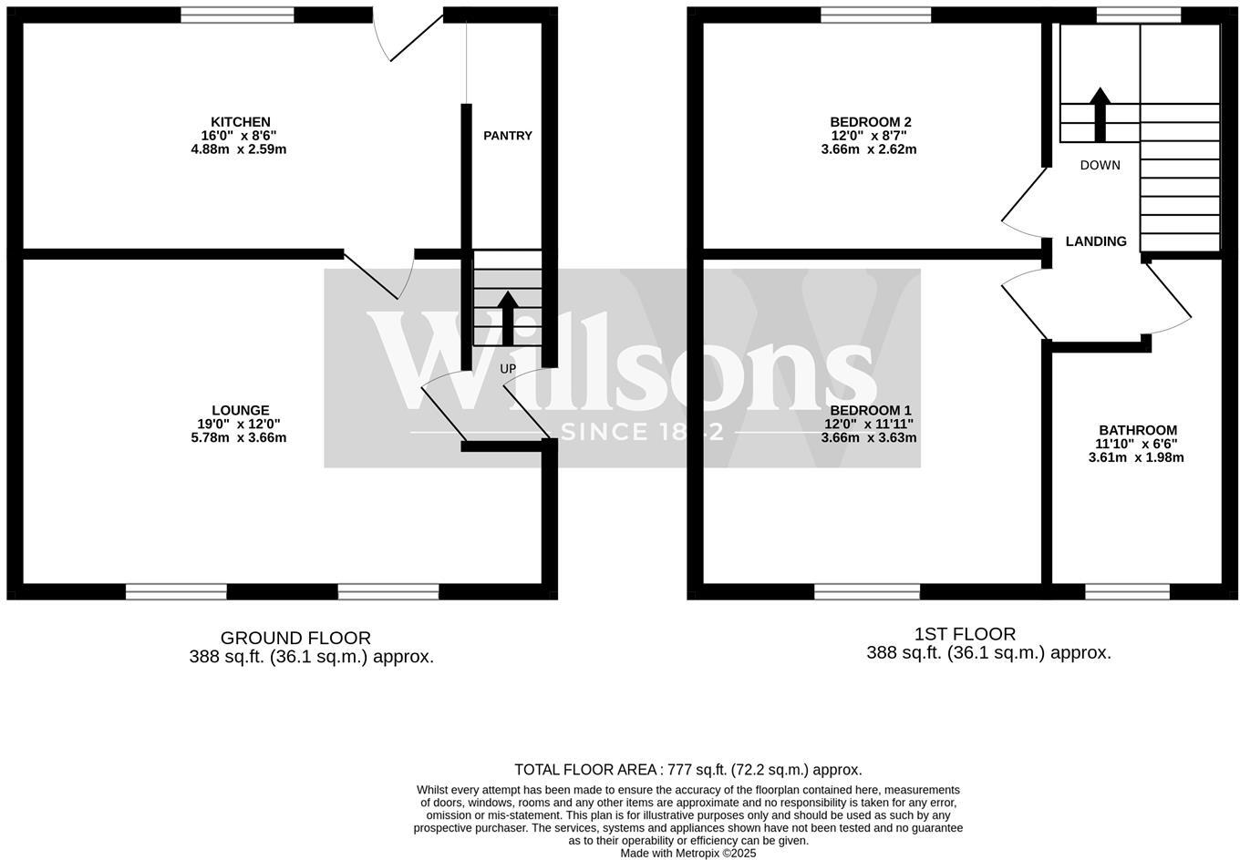 Pinchbeck Lane, Croft, Skegness floorplan