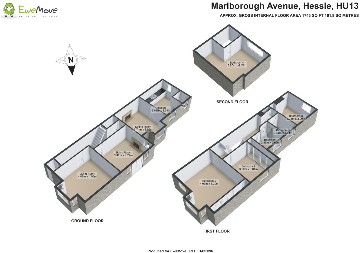 Marlborough Avenue, Hessle floorplan