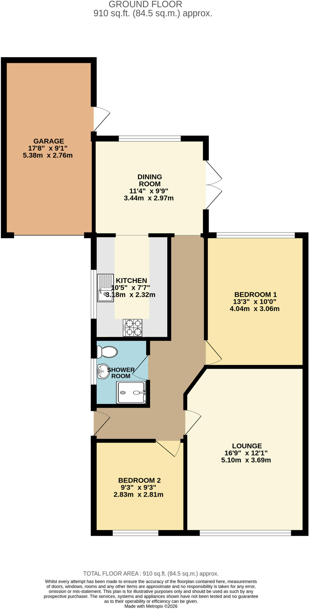Grove Street, Kirton Lindsey, Gaisborough, DN21 floorplan
