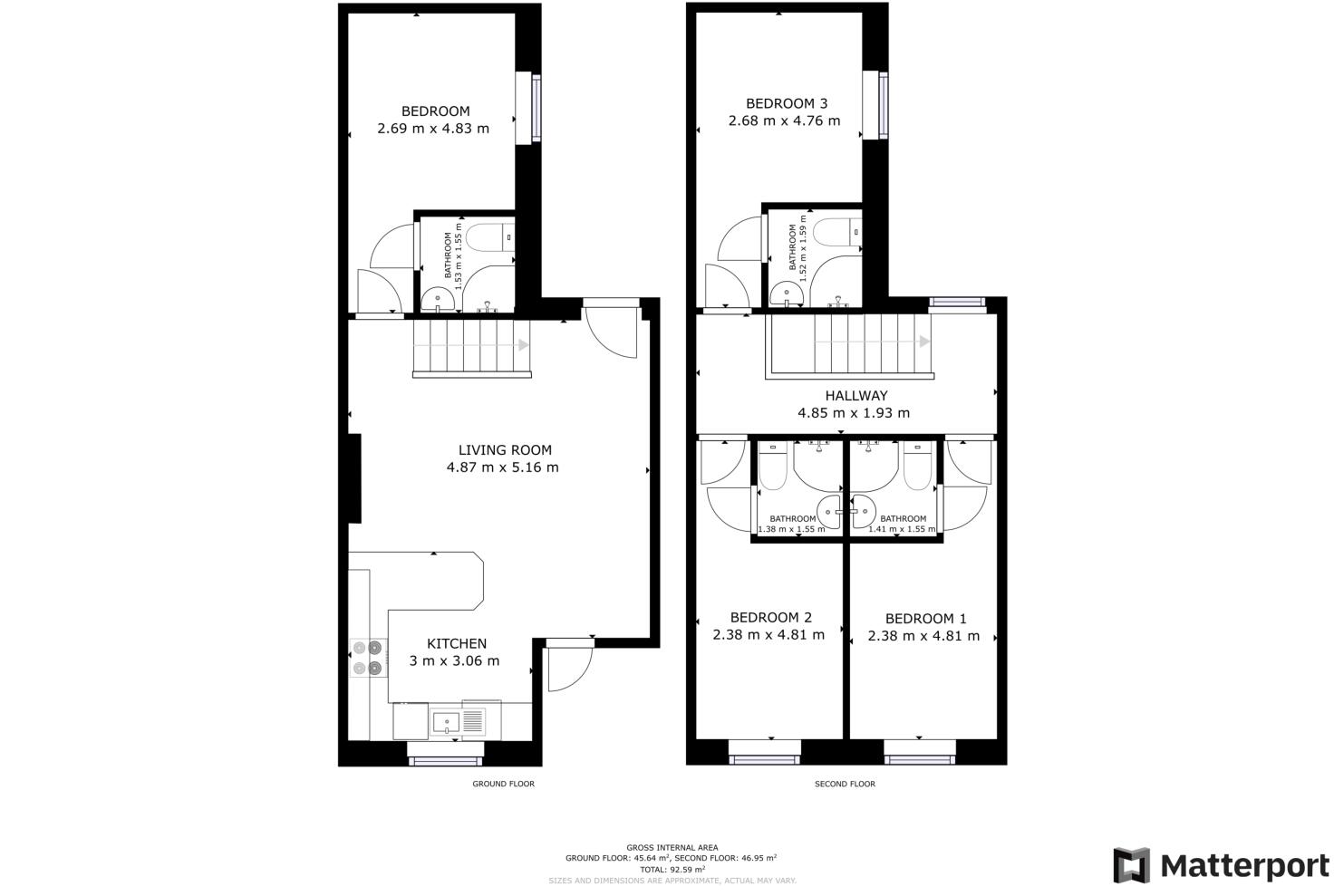 26 Kilbourn Street, Nottingham, New, NG3 1BS floorplan
