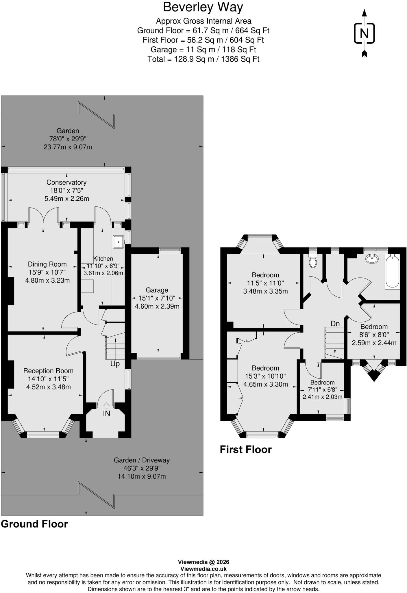 Beverley Way, London, SW20 floorplan