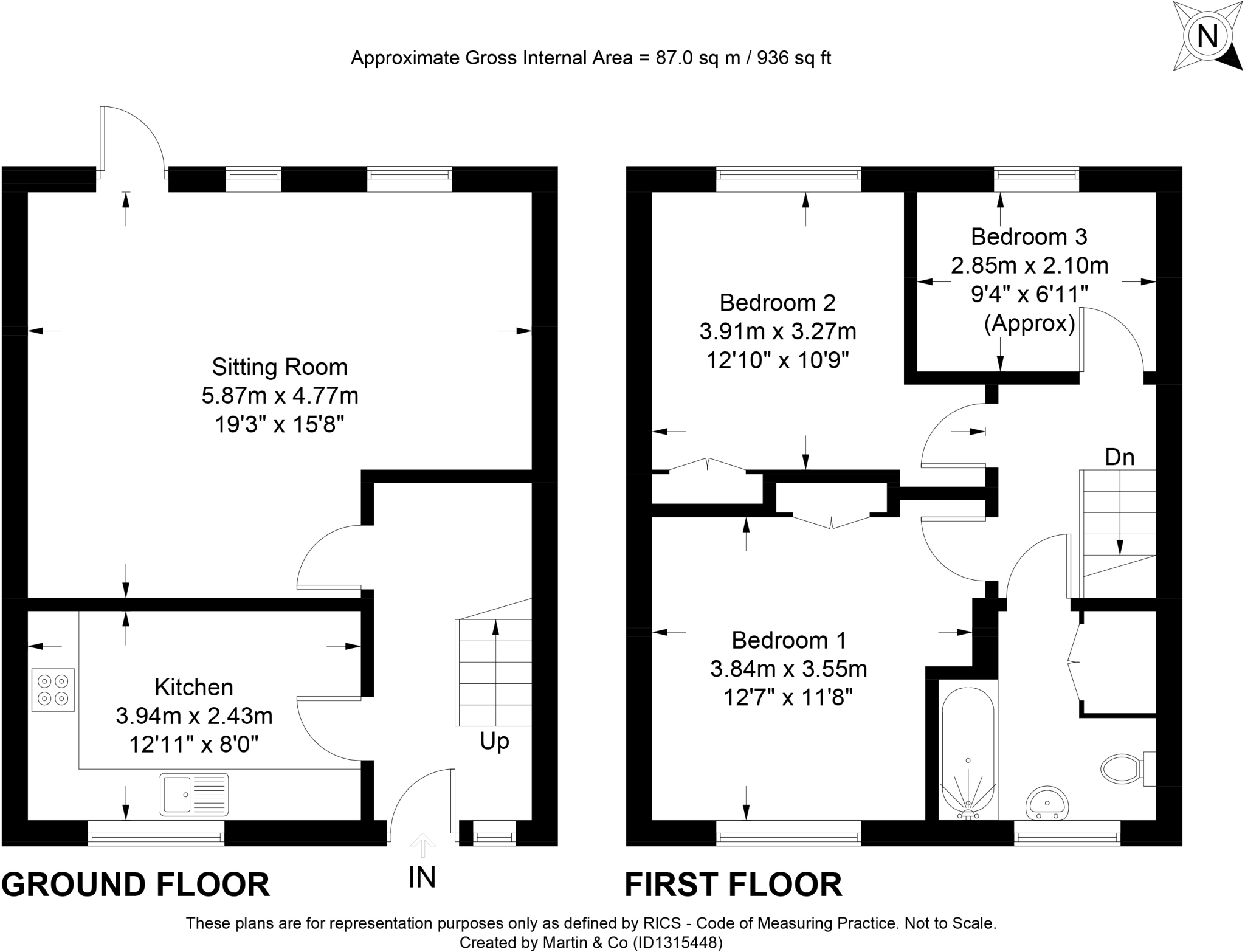 Priors Dean Road, Winchester floorplan