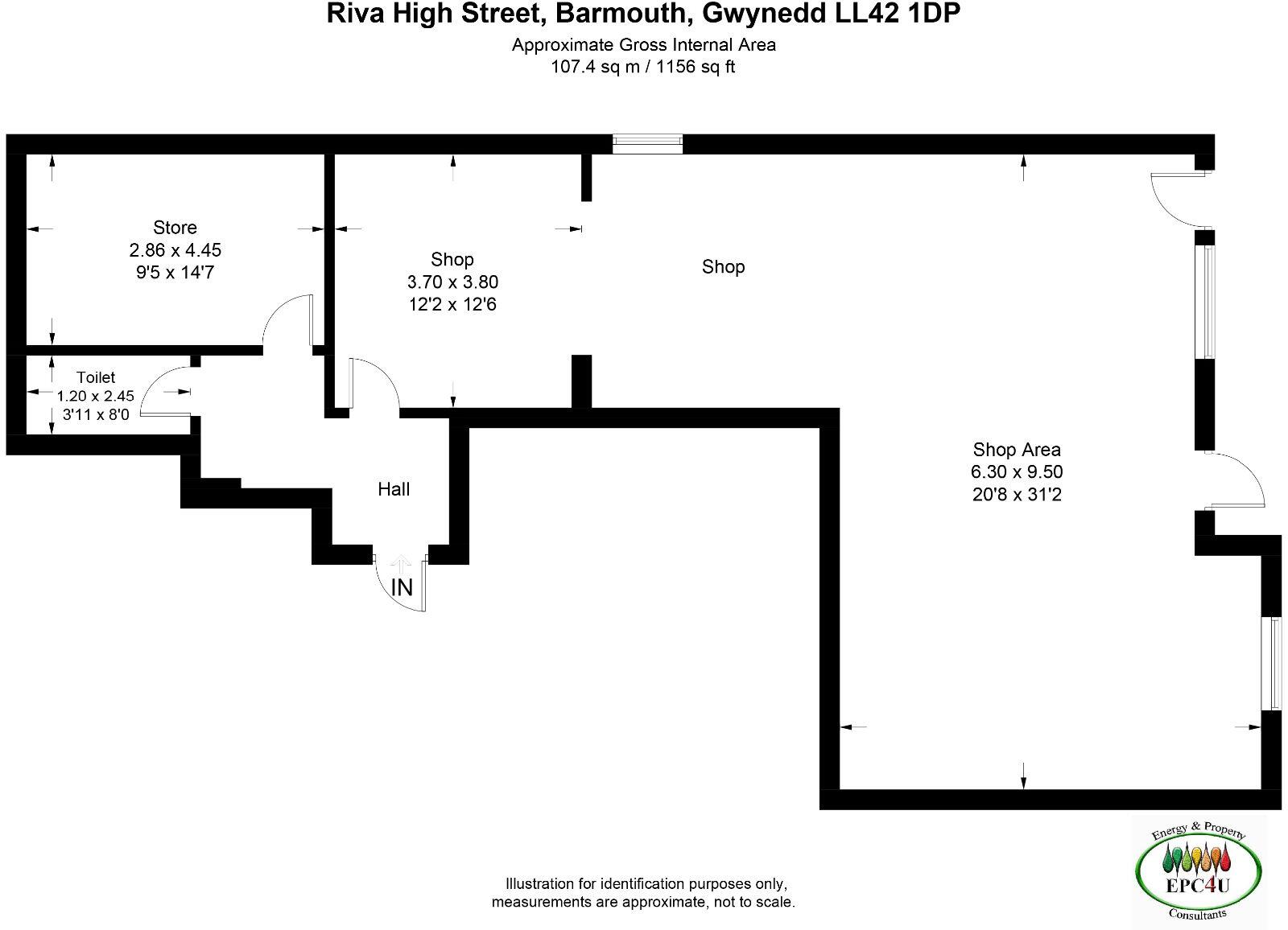 Riva, Cors Y Gedol, High Street, Barmouth, LL42 1DP floorplan