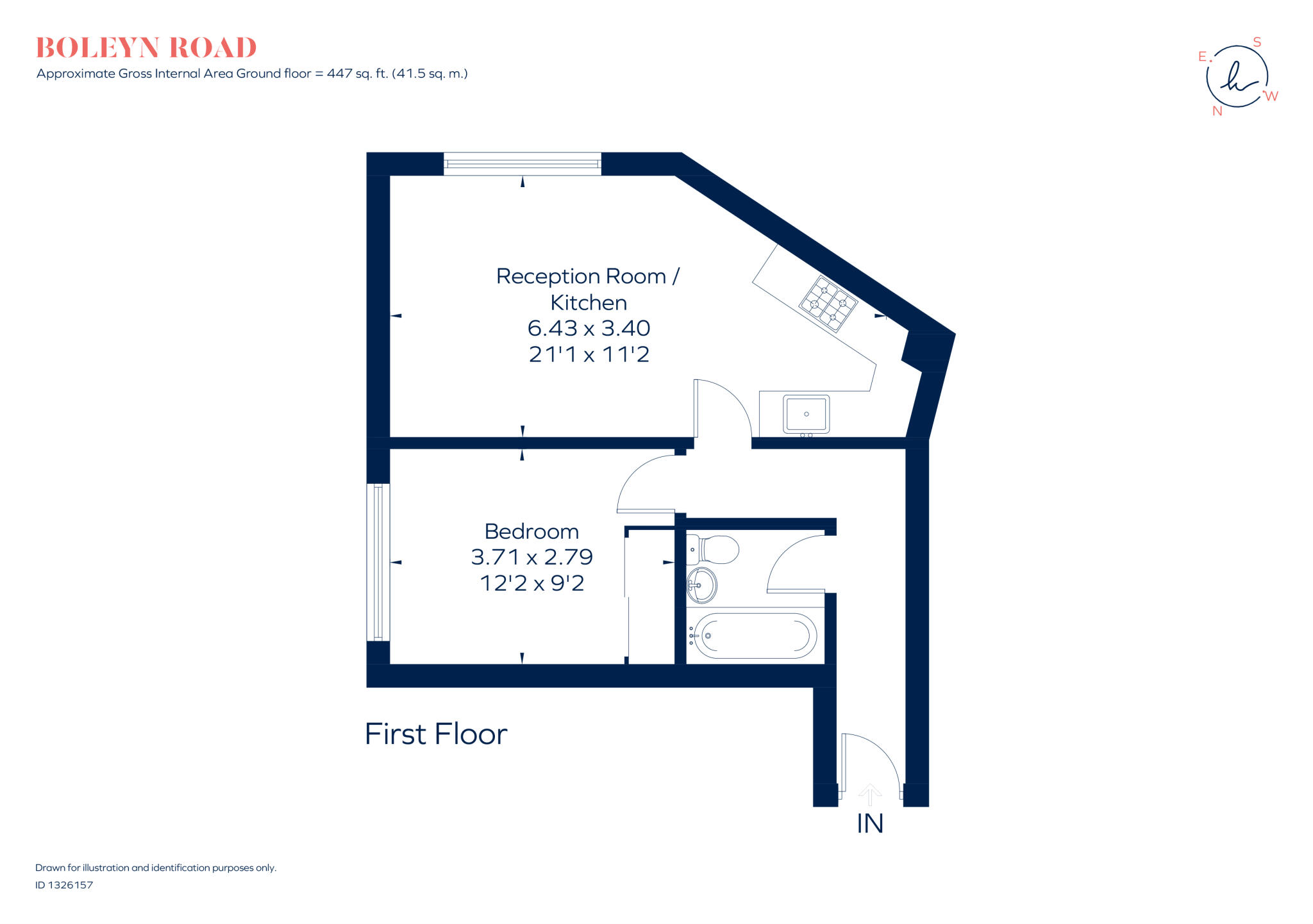 Boleyn Road London N16 floorplan