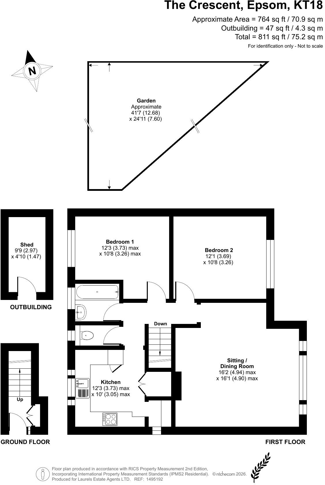 The Crescent, Epsom floorplan
