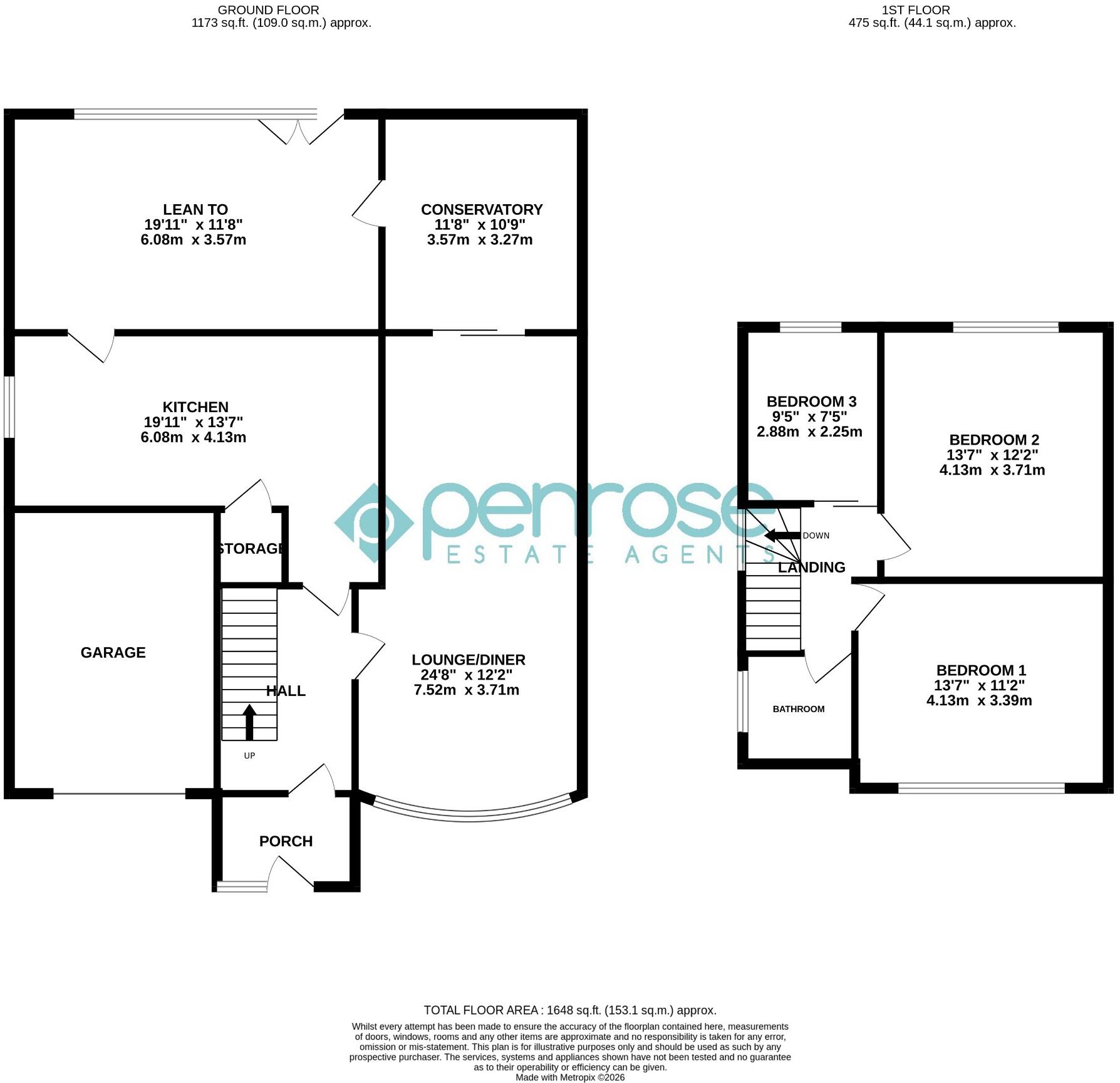 Hemingford Drive, Luton, Bedfordshire, LU2 7BA floorplan