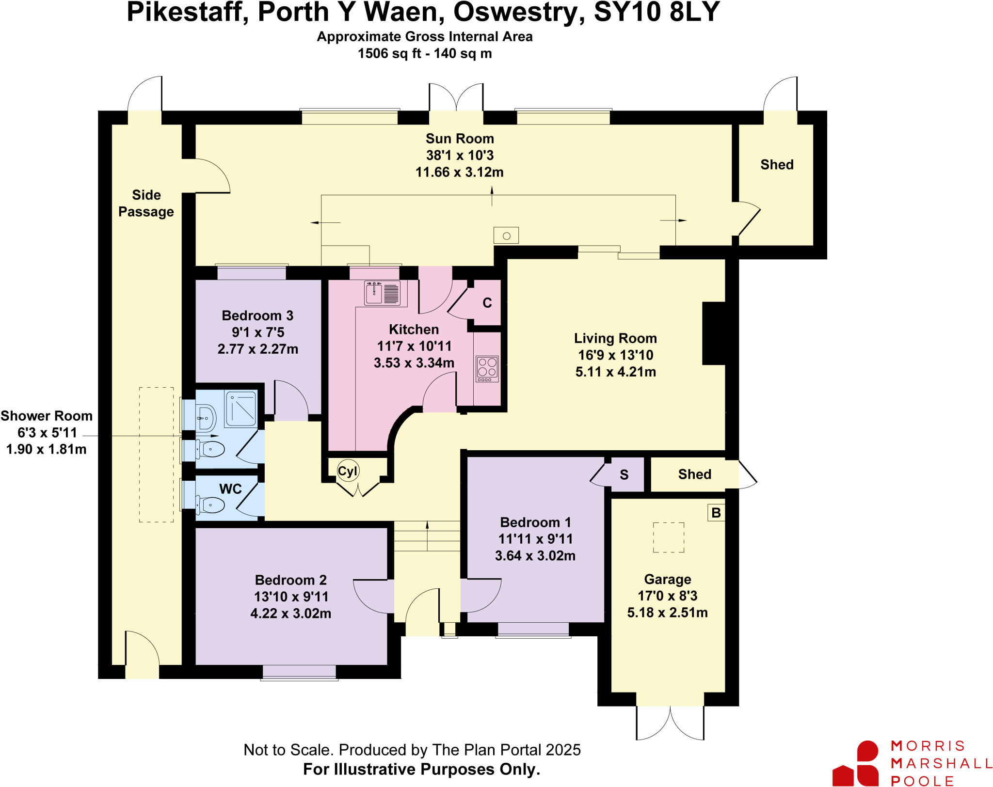 Porth-y-Waen, Oswestry, Shropshire, SY10 floorplan