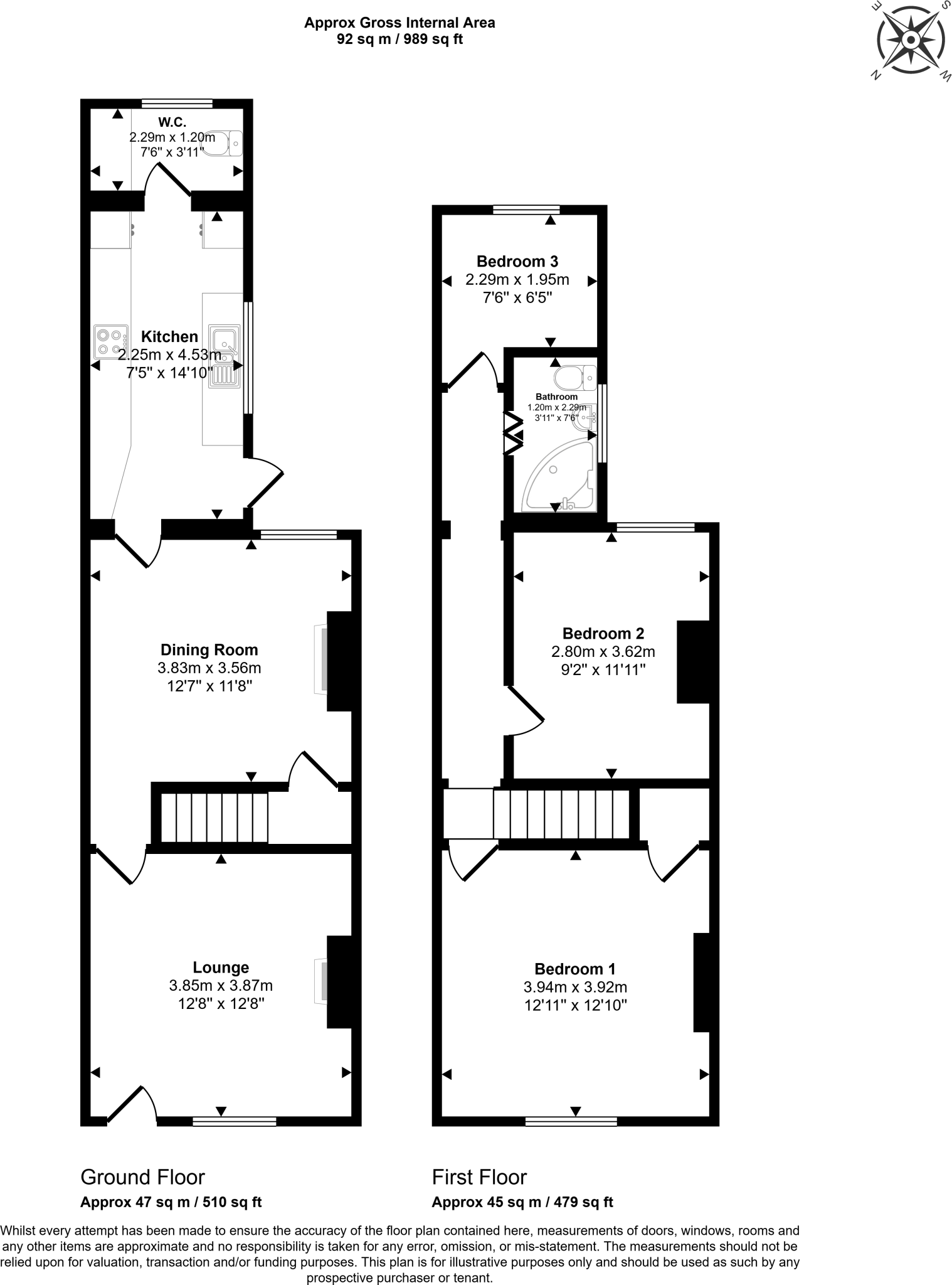 Heath Road, Bedworth, Warwickshire floorplan