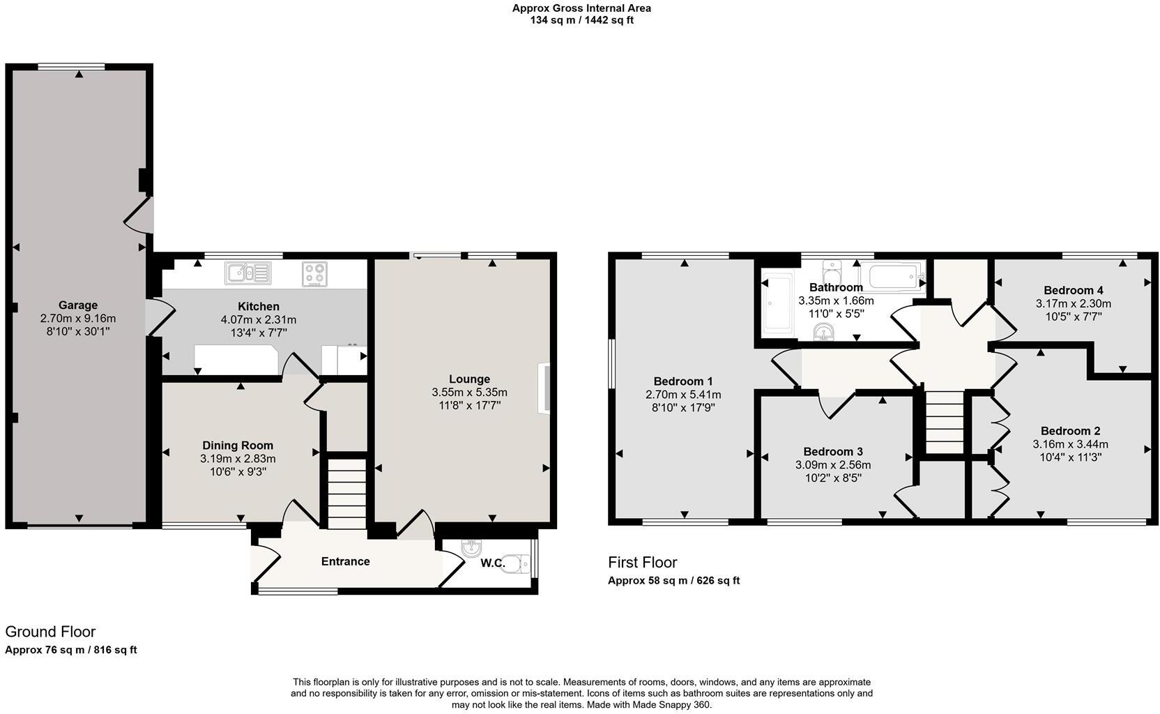 St. Leonards Walk, Morpeth floorplan