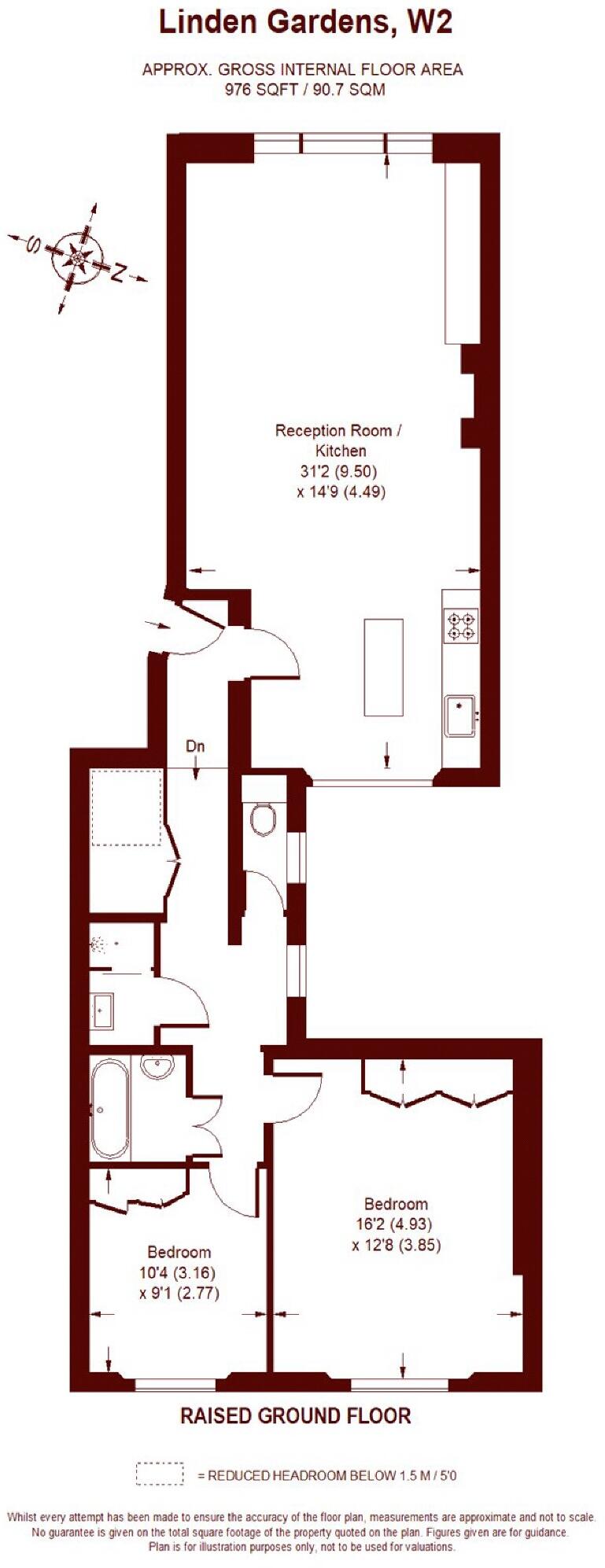 Linden Gardens, Notting Hill floorplan