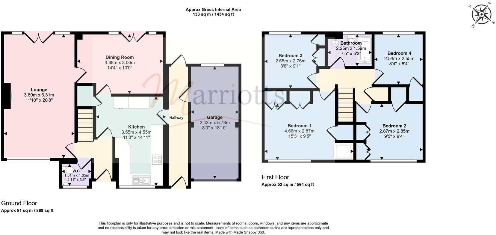 Larwood Grove, Sherwood, Nottingham floorplan