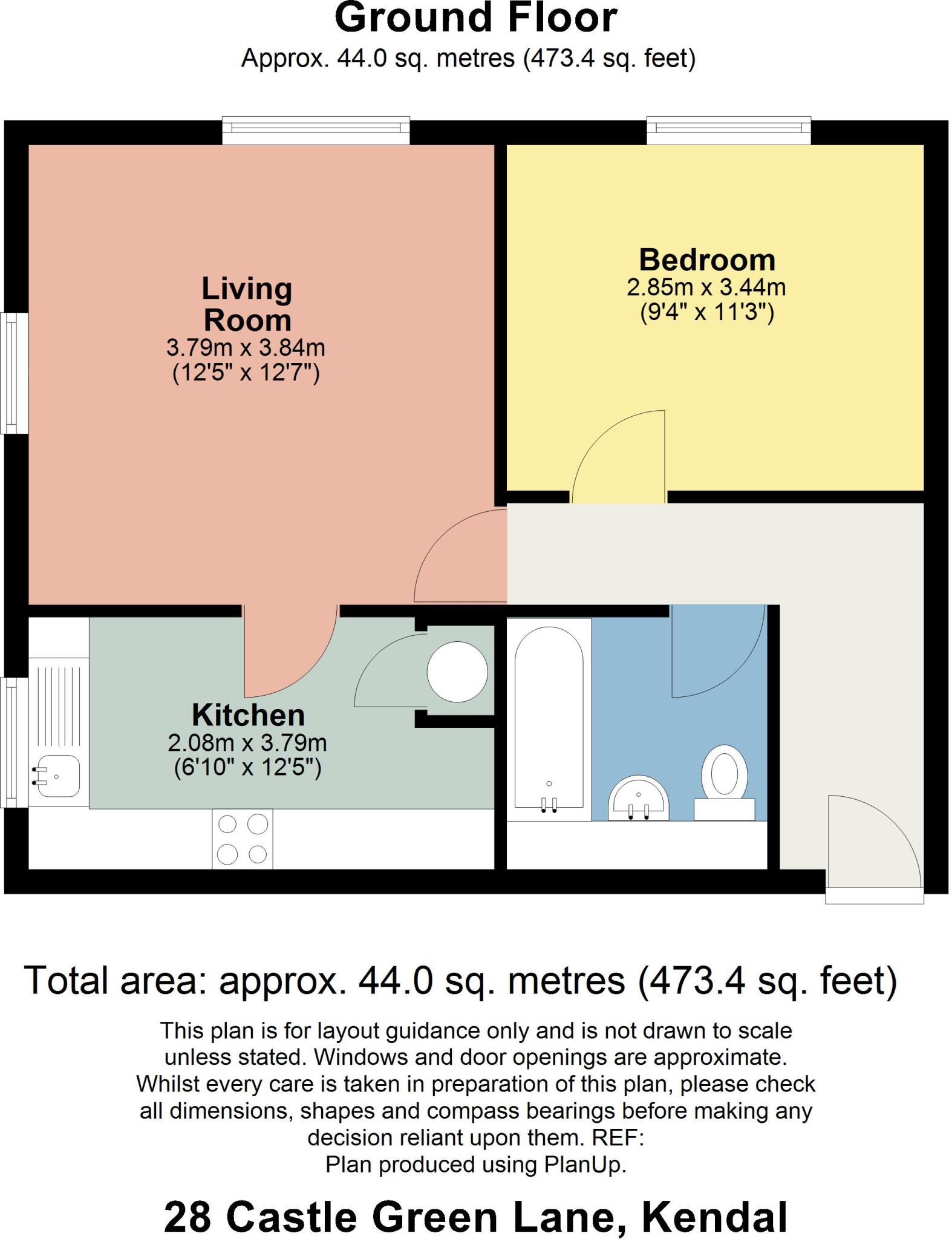 28 Castle Green Lane, Kendal, LA9 6BB floorplan