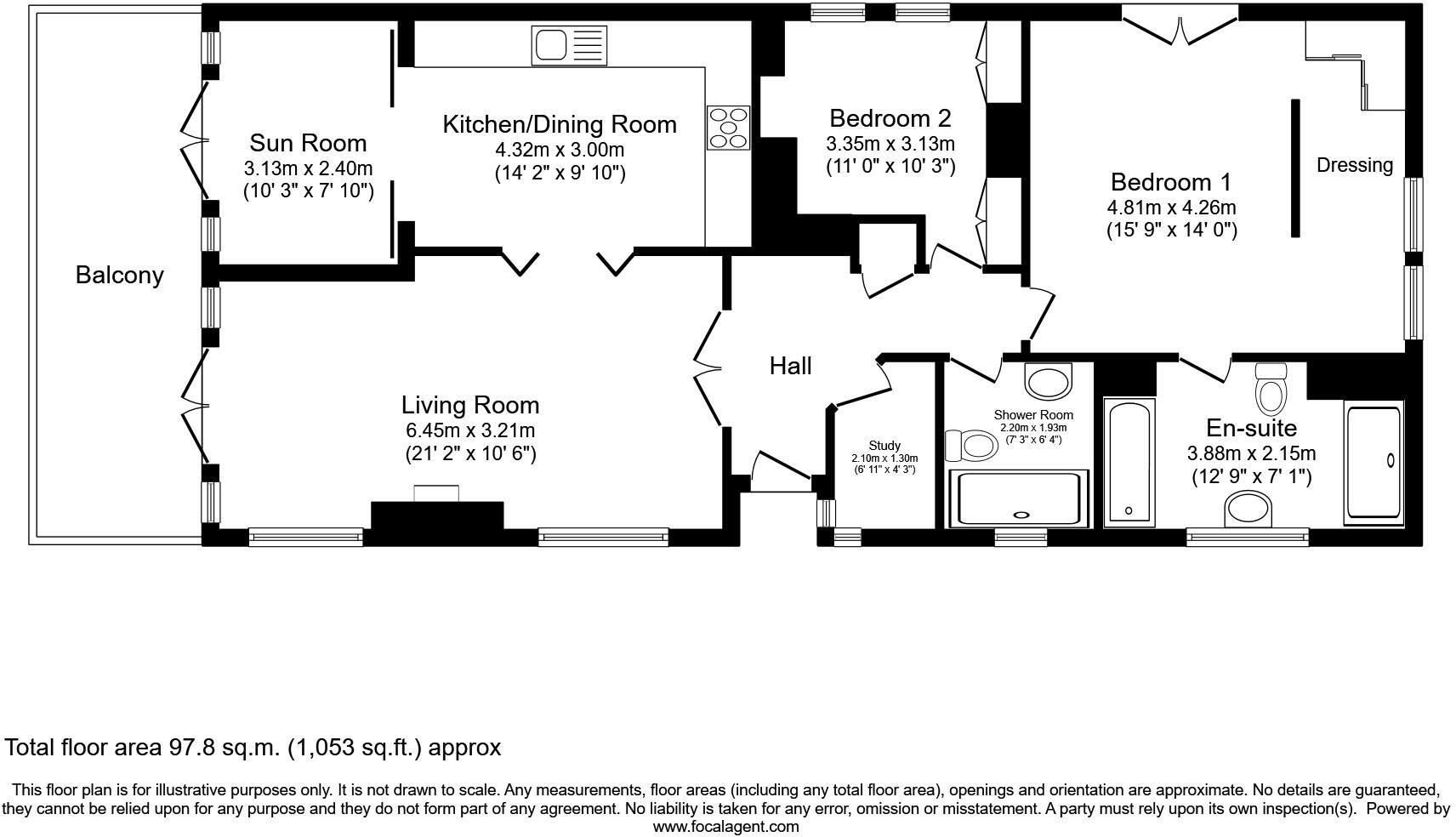 Tewkesbury, Gloucestershire, GL20 floorplan
