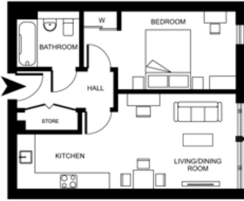 Fizzy Stepney Green, 1 Killick Way, London, E1 3FE floorplan