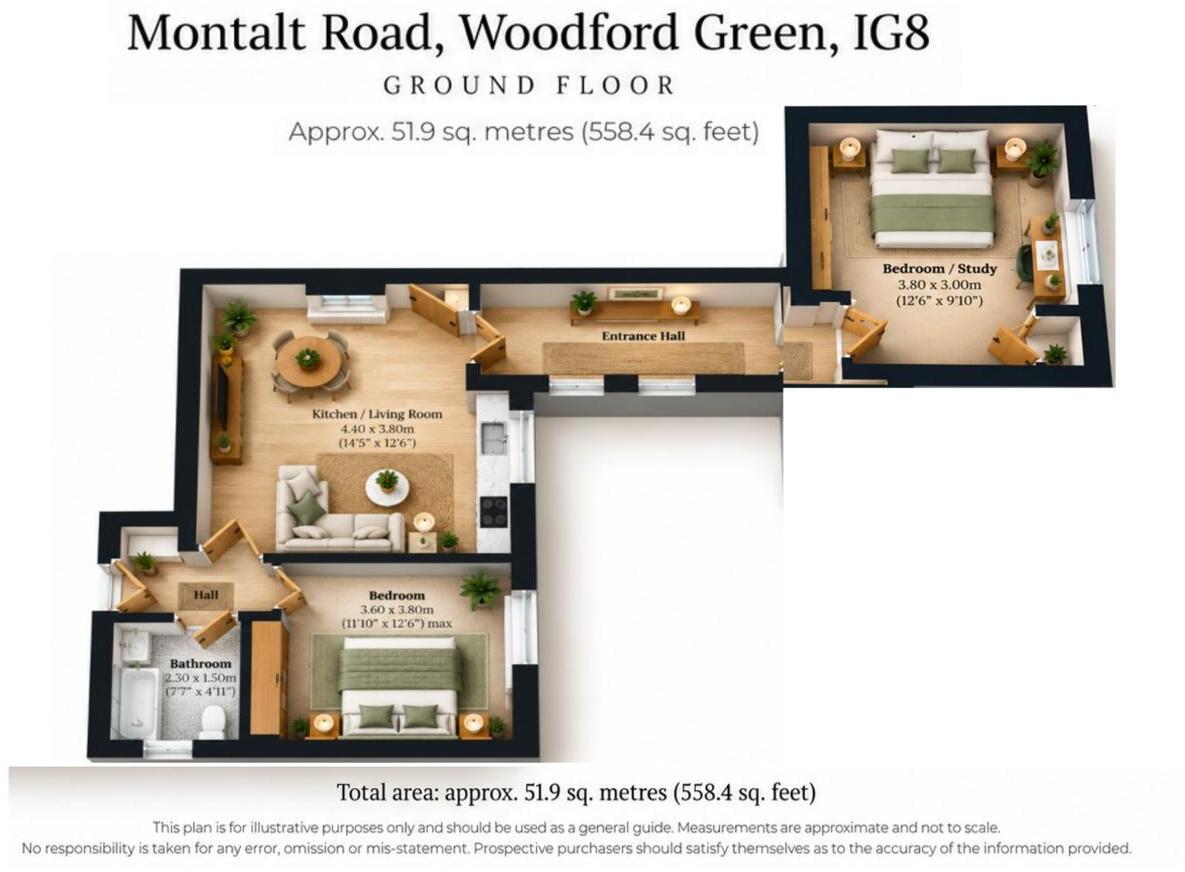 Montalt Road, Woodford Green, IG8 floorplan