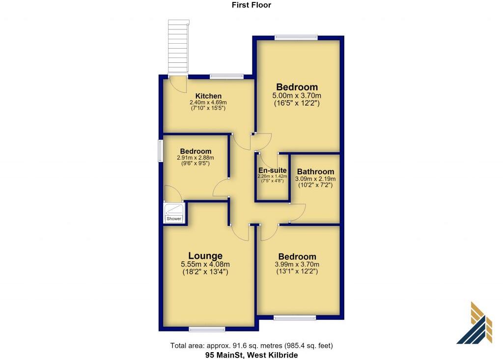 95 Main Street, West Kilbride, KA23 9AP floorplan