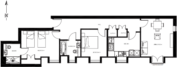 8 Brunswick House, Lillington Avenue, Leamington Spa, Warwickshire, CV32 floorplan