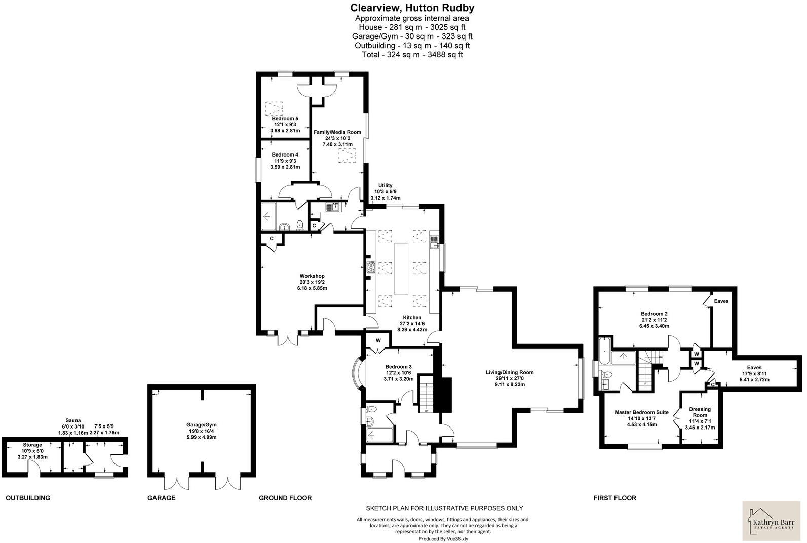 The Grove, Hutton Rudby, North Yorkshire , TS15 0HD floorplan