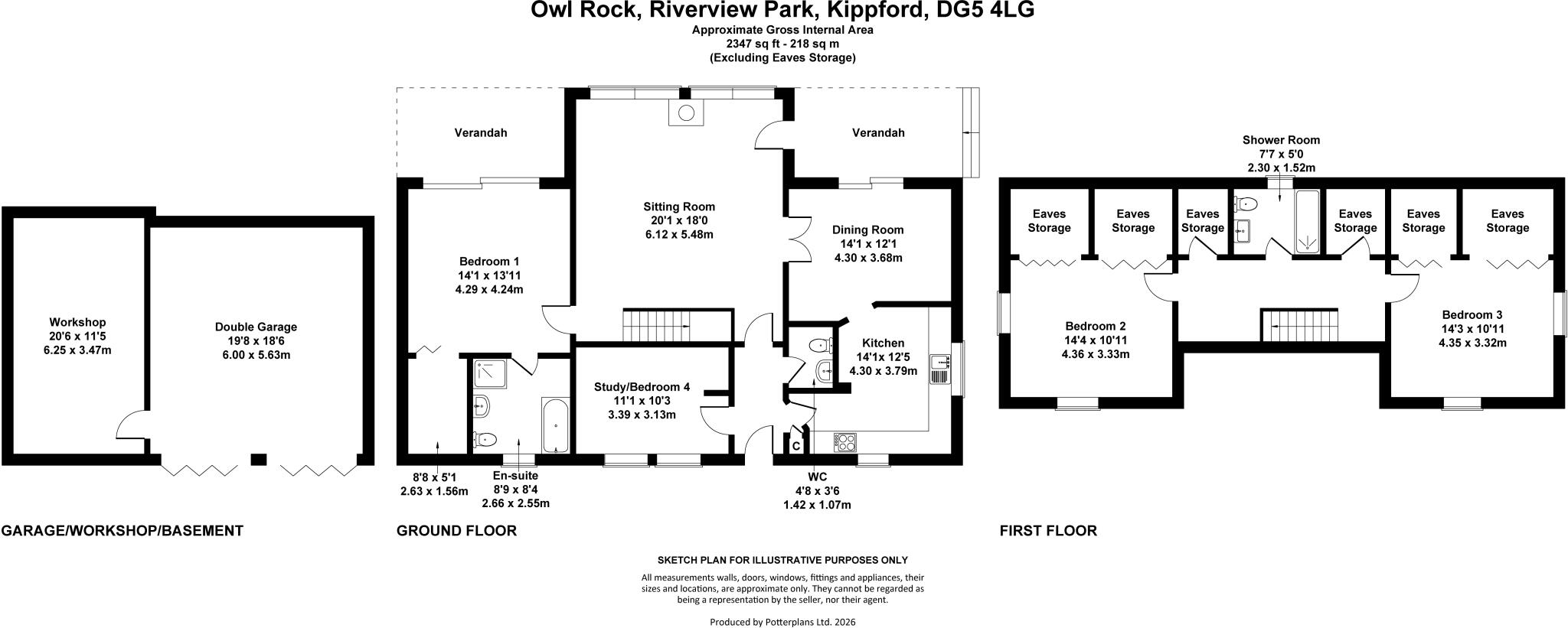 Owl Rock, Riverview Park, Kippford, Dalbeattie, Dumfries and Galloway, DG5 floorplan