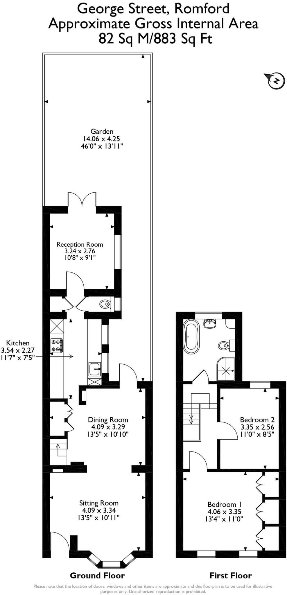 George Street, Romford, RM1 floorplan