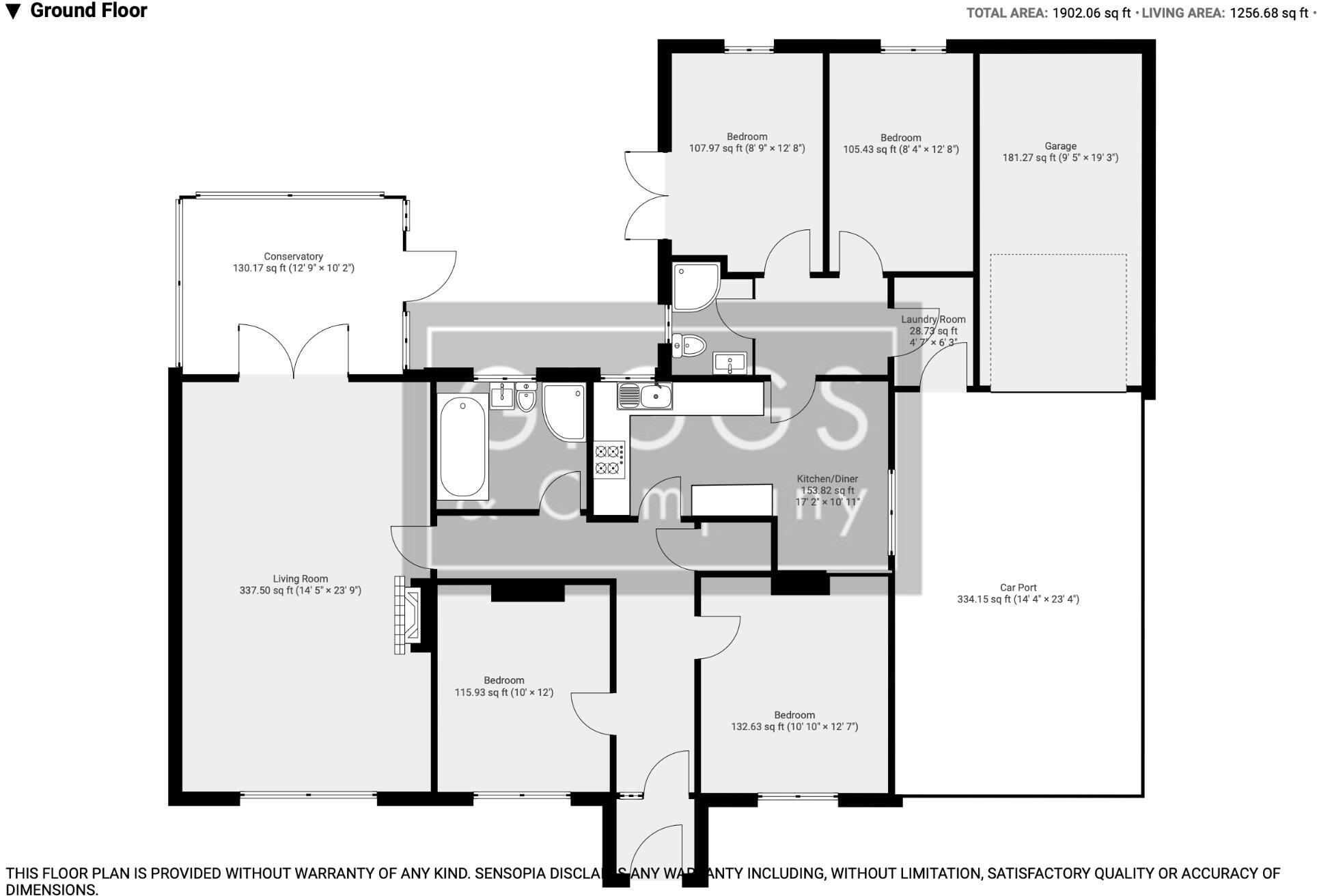 Crosshall Road, Eaton Ford, St. Neots, Cambridgeshire, PE19 7GE floorplan