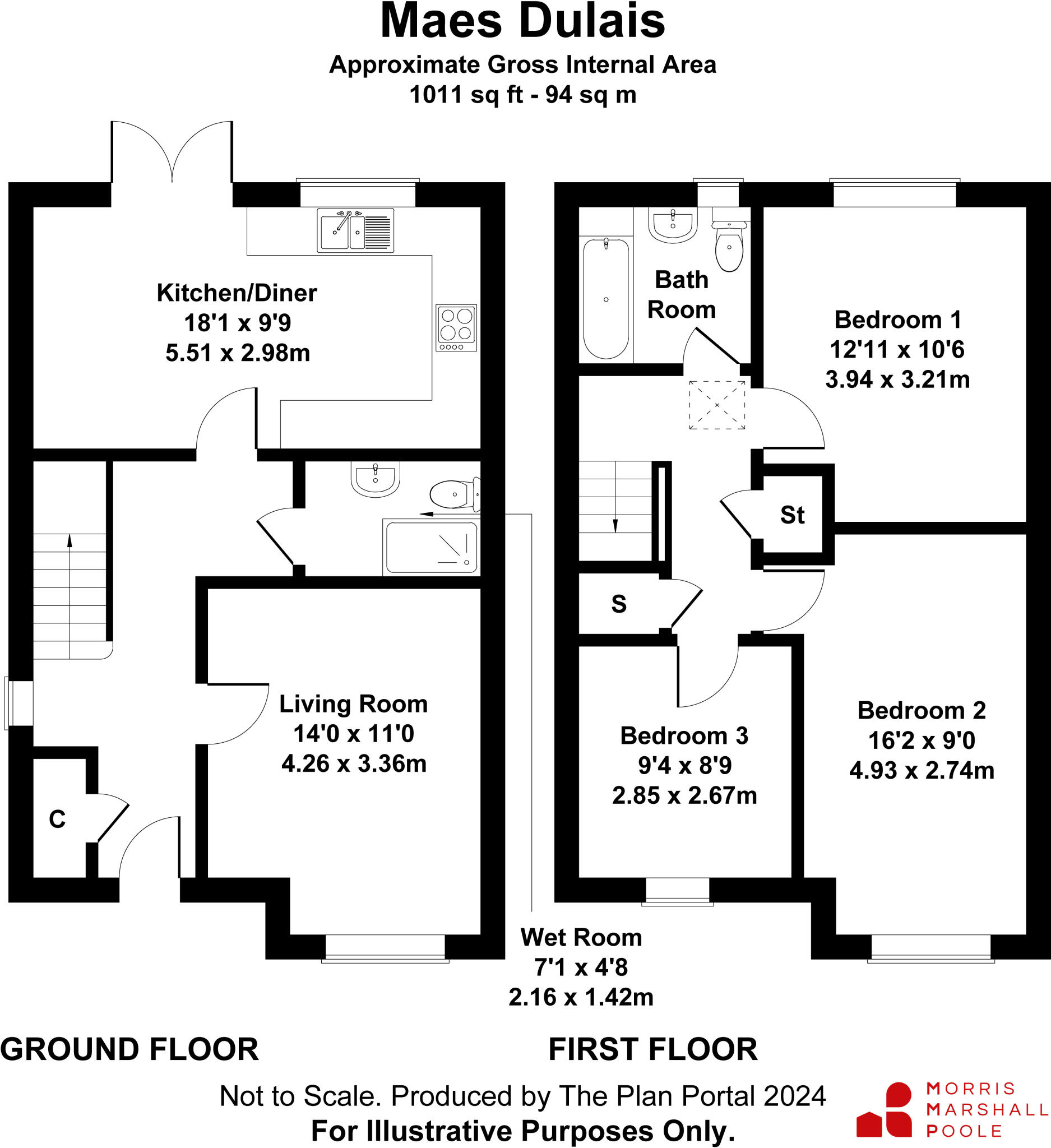 Maes Dulais, Llanidloes Road, Newtown, Powys, SY16 floorplan