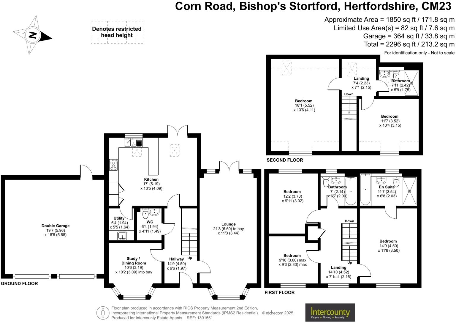 Corn Road, Bishop's Stortford, Hertfordshire, CM23 floorplan