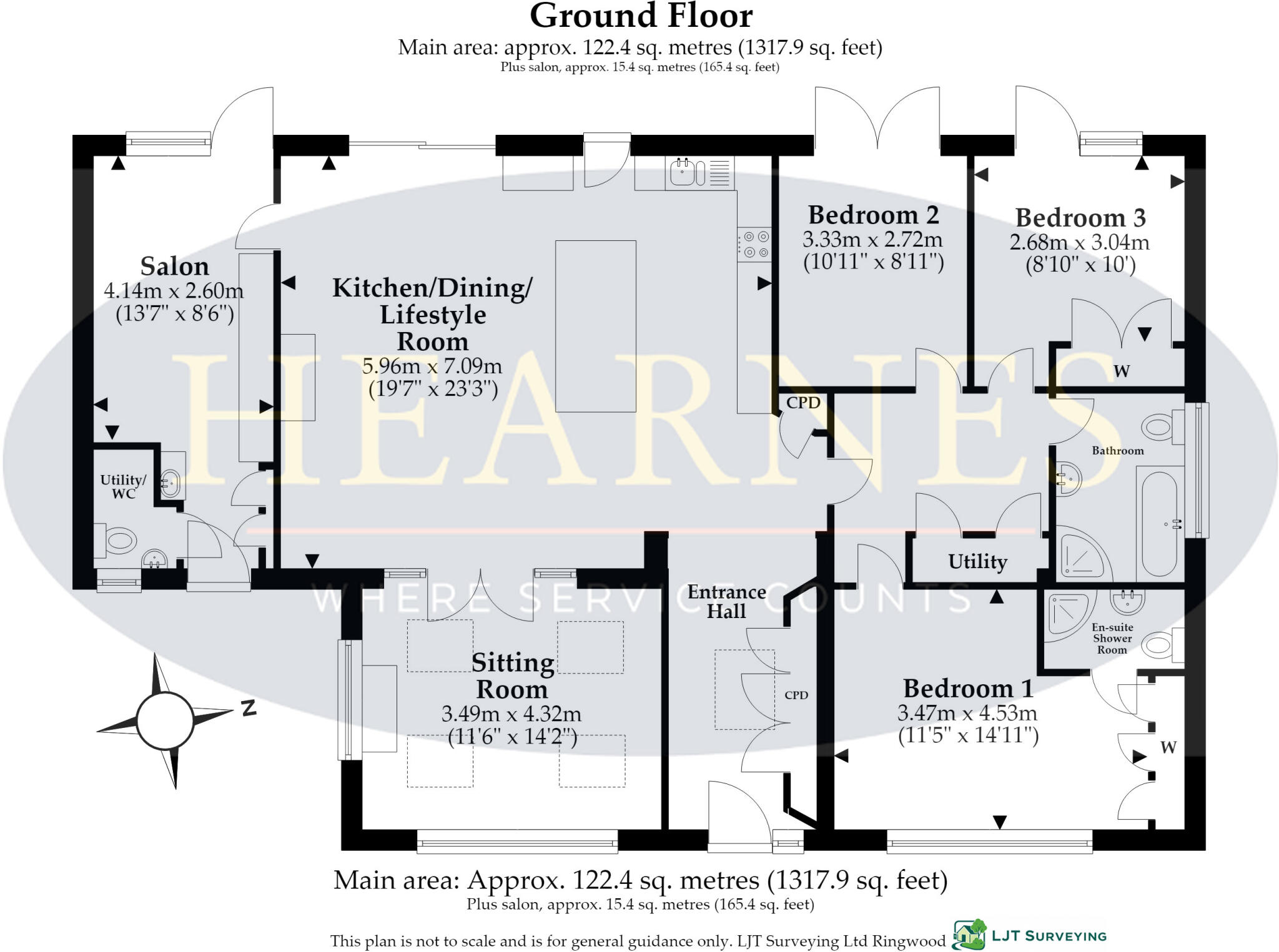 Hillside Road, Corfe Mullen, BH21 3SB floorplan