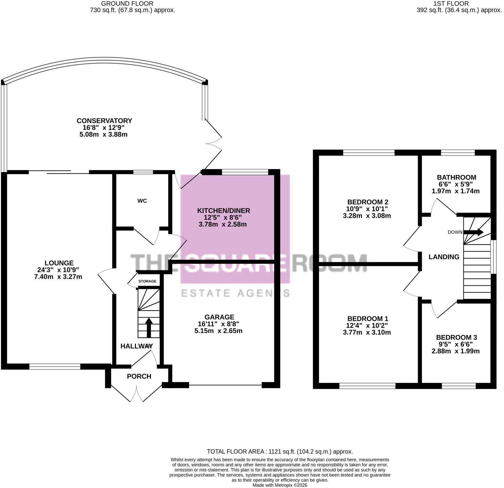 Fairhaven Avenue,  Rossall, FY7 floorplan