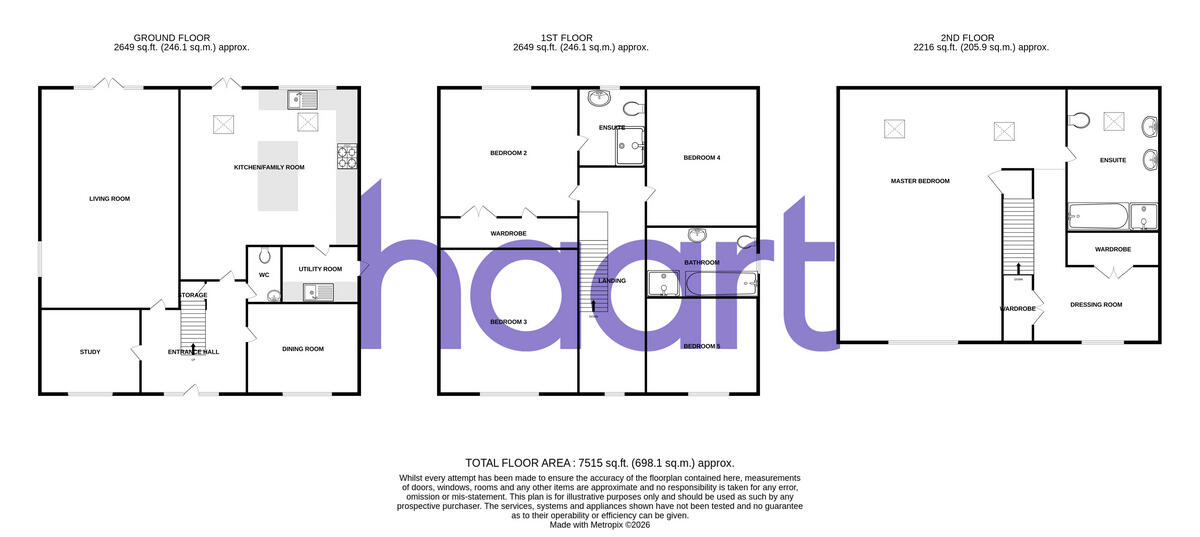 Nunn Close, Linby floorplan