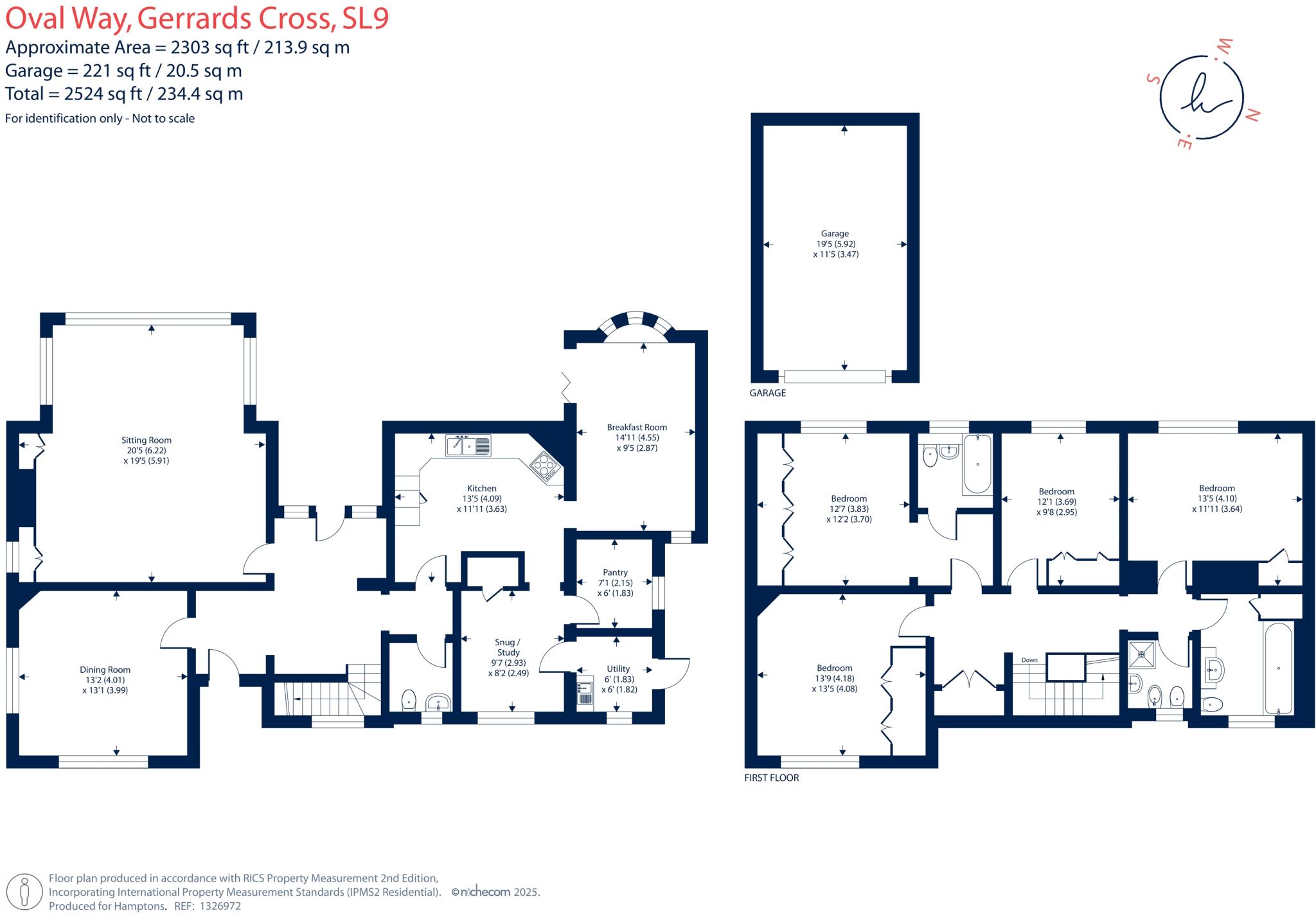 9 Oval Way, Gerrards Cross, SL9 floorplan
