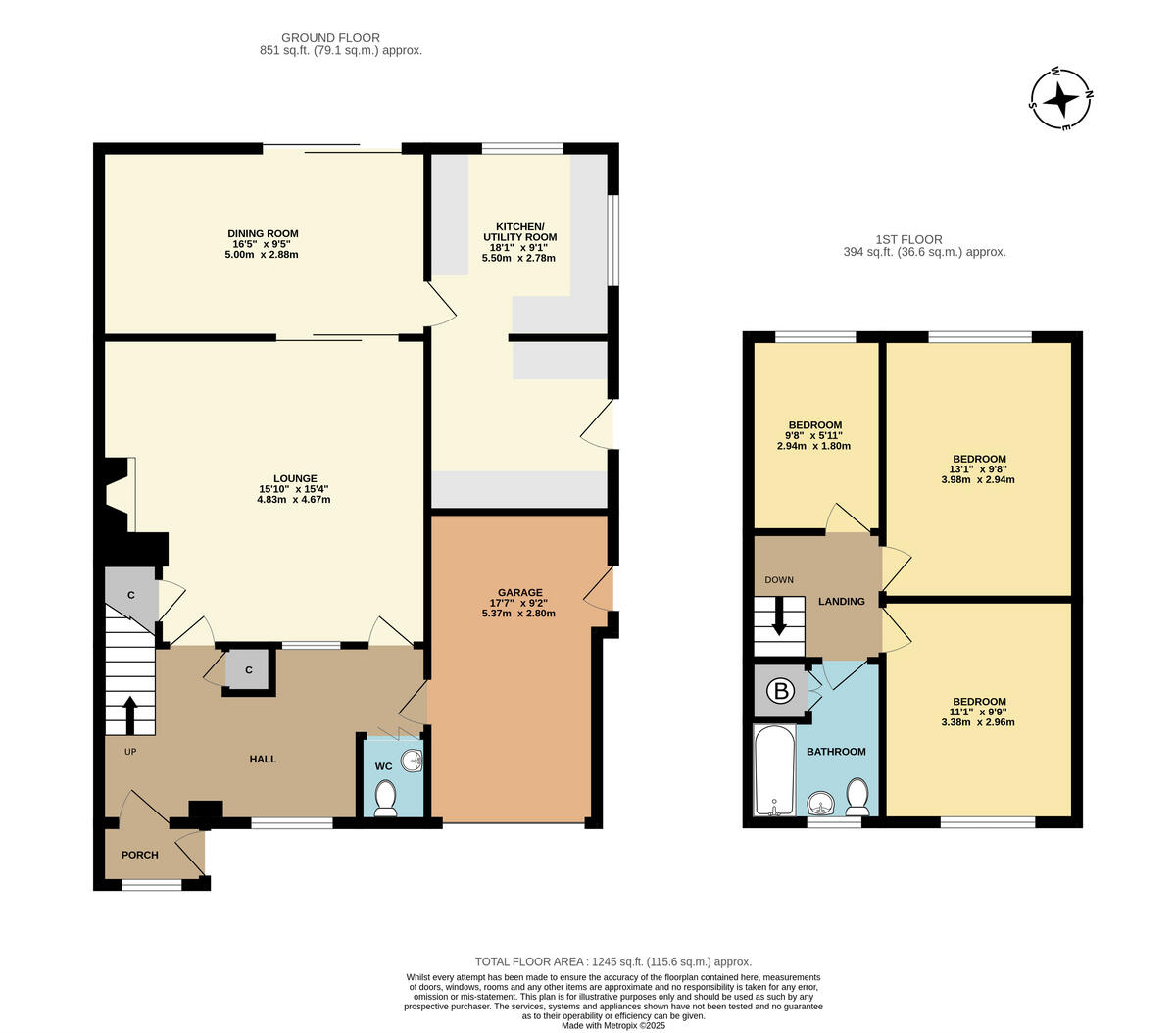 13, Bexfield Close floorplan