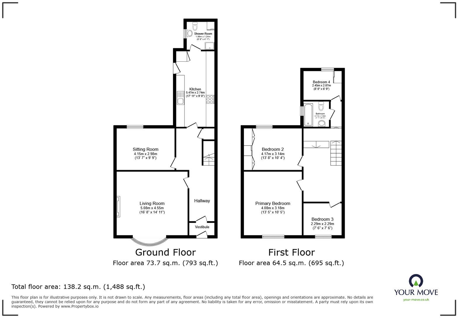 Mulcaster Crescent, Carlisle, Cumbria, CA3 floorplan