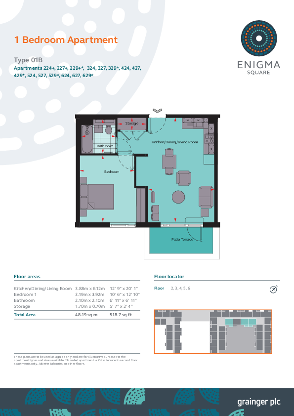 Enigma Square, Milton Keynes Milton Keynes MK9 floorplan