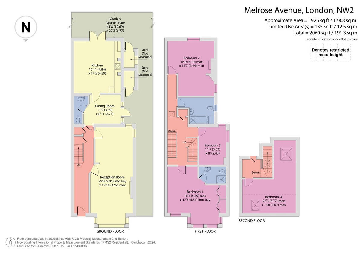 Melrose Avenue, London, NW2 floorplan